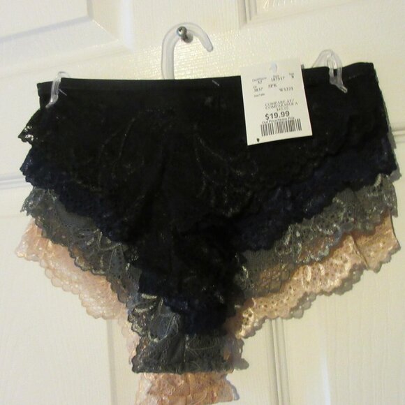 Rene Rofe Lingerie Lace Panties 4 Pack Women's Small - Picture 2 of 2